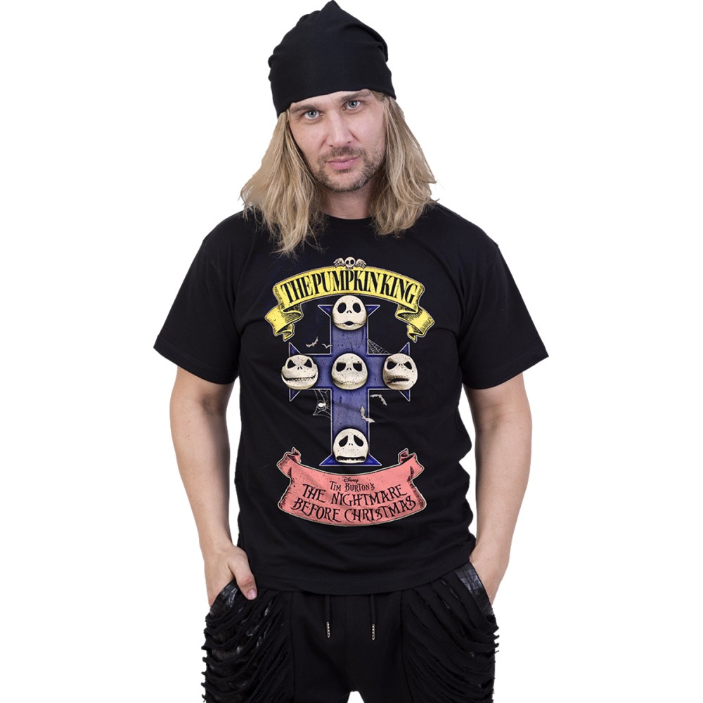 Spiral The Nightmare Before Christmas - Nbx Heren Tshirt - Zwart/Oranje